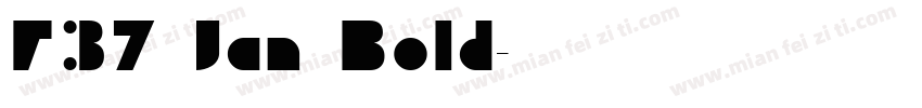 F37 Jan Bold字体转换